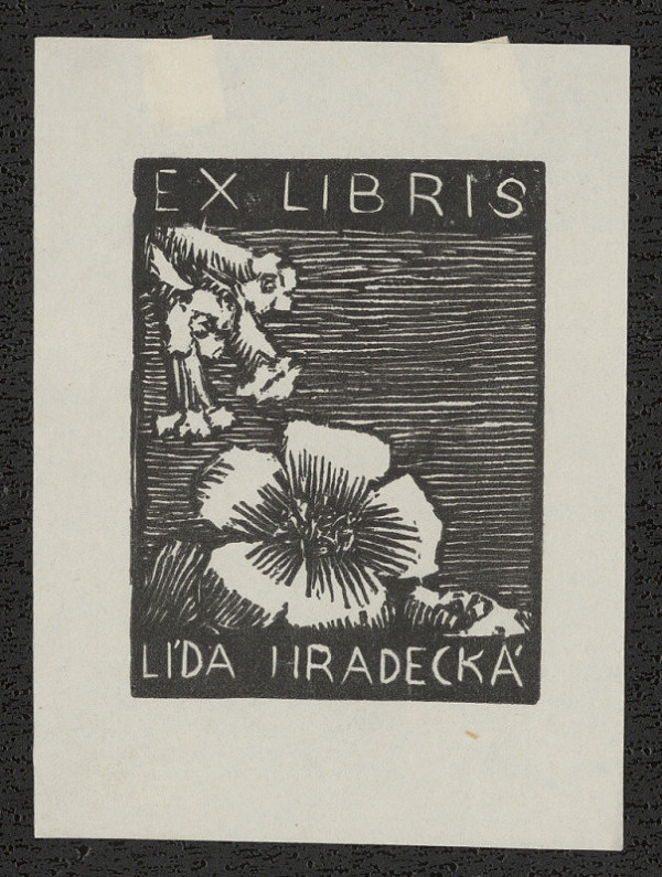 František Hradecký – Ex libris Lída Hradecká 