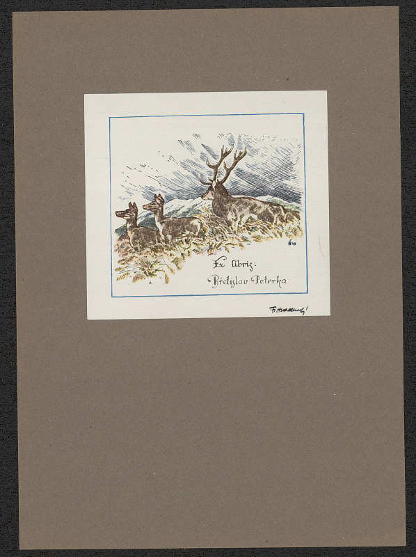 František Hradecký – Ex libris Břetislav Peterka 