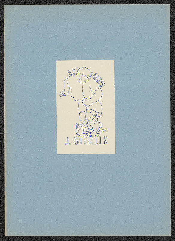 František Hradecký – Ex libris J. Stehlík 