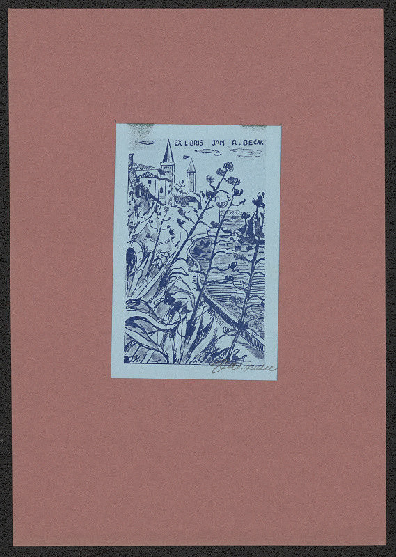 Jaroslav Hudec – Ex libris Jan R. Bečák 