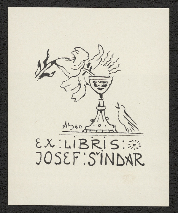 Arnošt (Ernst) Hrabal – Ex libris Josef Šindar 