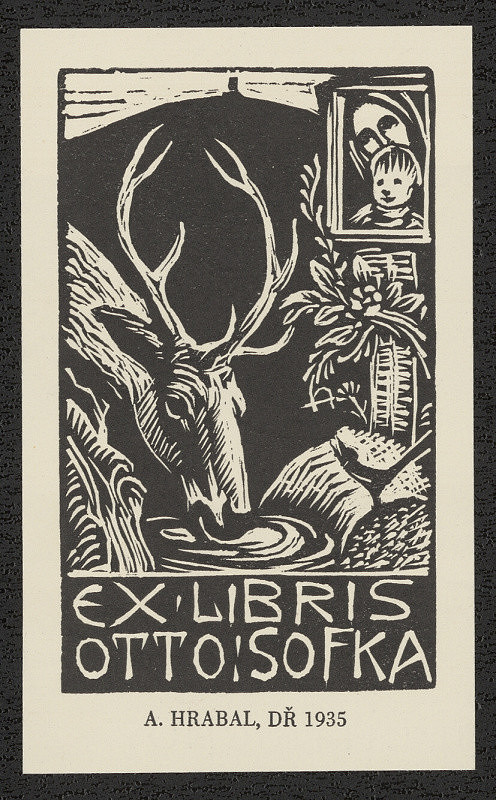 Arnošt (Ernst) Hrabal – Ex libris Otto Sofka 