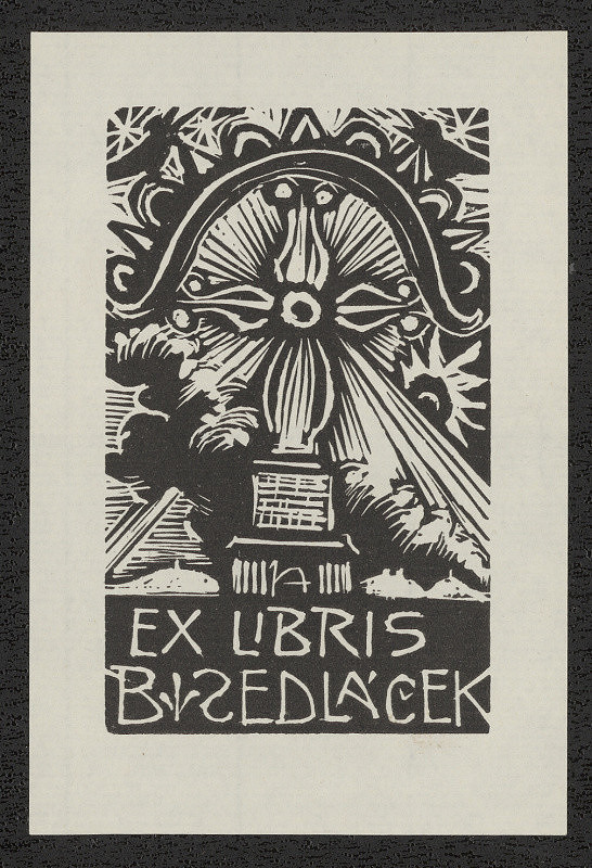 Arnošt (Ernst) Hrabal – Ex libris B. Sedláček 