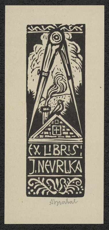 Arnošt (Ernst) Hrabal – Ex libris J. Nevrlka 