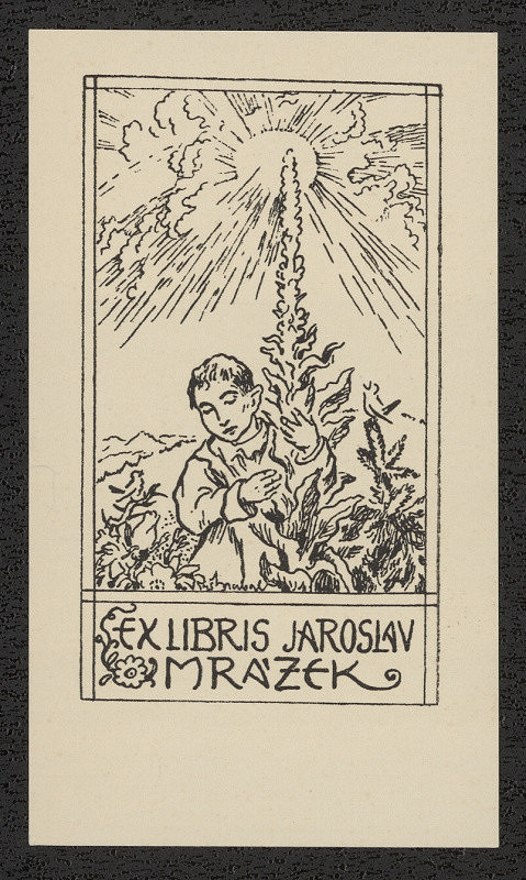 Arnošt (Ernst) Hrabal – Ex libris Jaroslav Mrázek 