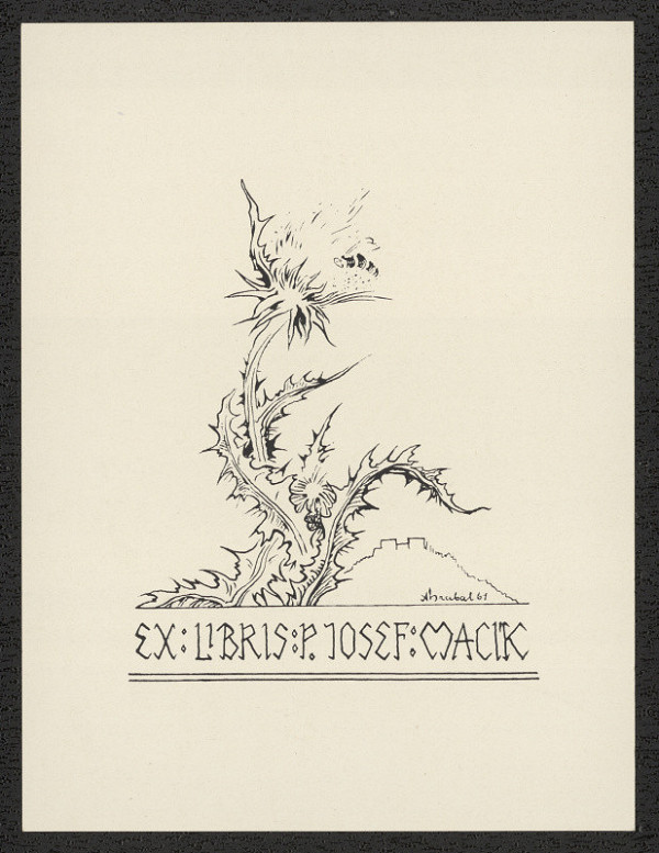 Arnošt (Ernst) Hrabal – Ex libris Josef Macík 