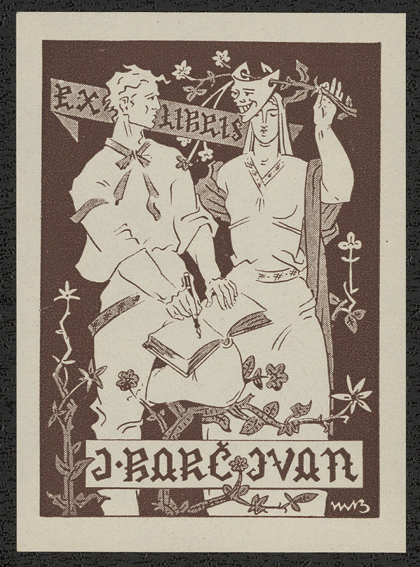 Martin Benka – Exlibris I.Barč Ivan 