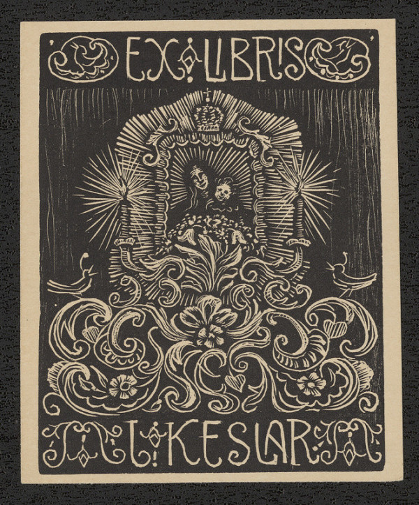 Arnošt (Ernst) Hrabal – Ex libris L. Keslar 