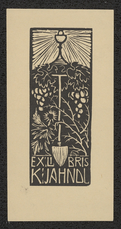 Arnošt (Ernst) Hrabal – Ex libris K. Jahndl 