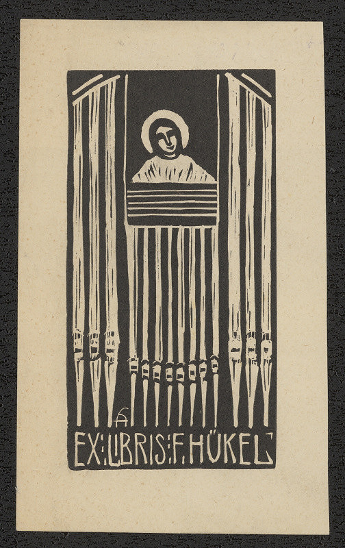 Arnošt (Ernst) Hrabal – Ex libris F. Hükel 