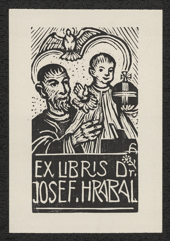 Arnošt (Ernst) Hrabal – Ex libris Dr. Josef Hrabal 
