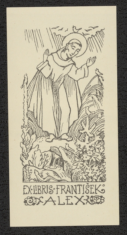 Arnošt (Ernst) Hrabal – Ex libris František Alex 