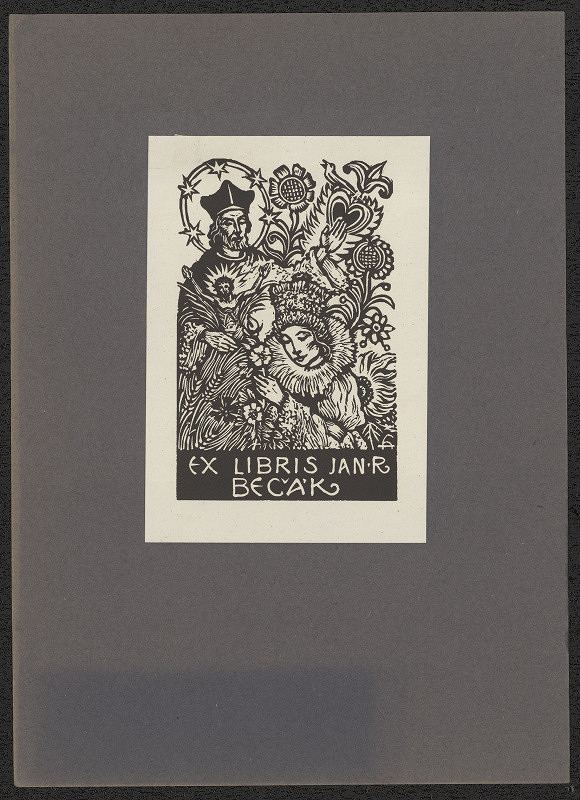 Arnošt (Ernst) Hrabal – Ex libris Jan R Bečák 