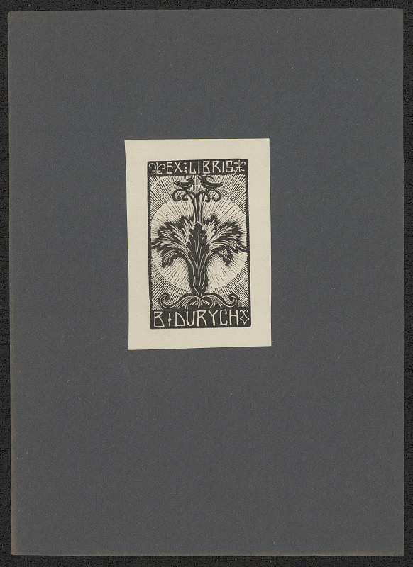 Arnošt (Ernst) Hrabal – Ex libris B. Durych 