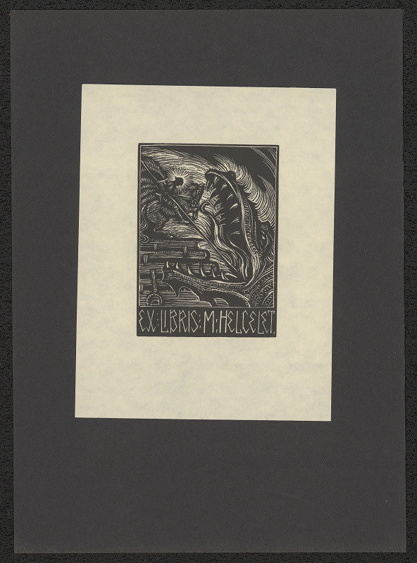 Arnošt (Ernst) Hrabal – Ex libris M. Helcelet 