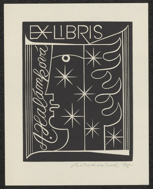 František Bělohlávek – Exlibris A. Halámková 