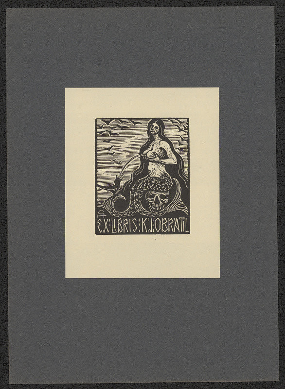 Arnošt (Ernst) Hrabal – Ex libris K. J. Obrátil 