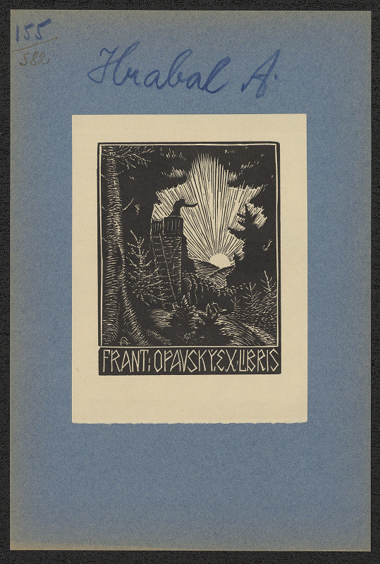 Arnošt (Ernst) Hrabal – Ex libris Frant. Opavský 