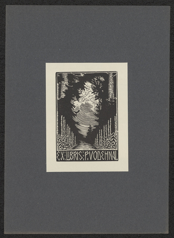 Arnošt (Ernst) Hrabal – Ex libris P. Vodehnal 