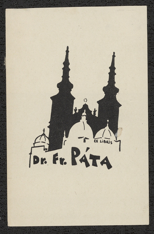 Emmerich Alois Hruška – Ex libris Dr. Fr. Páta 