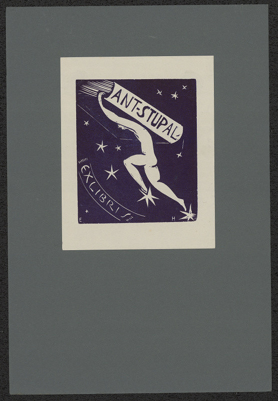 Emmerich Alois Hruška – Ex libris Ant. Stupal 