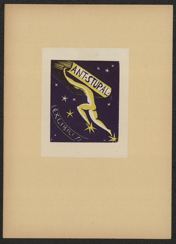 Emmerich Alois Hruška – Ex libris Ant. Stupal 