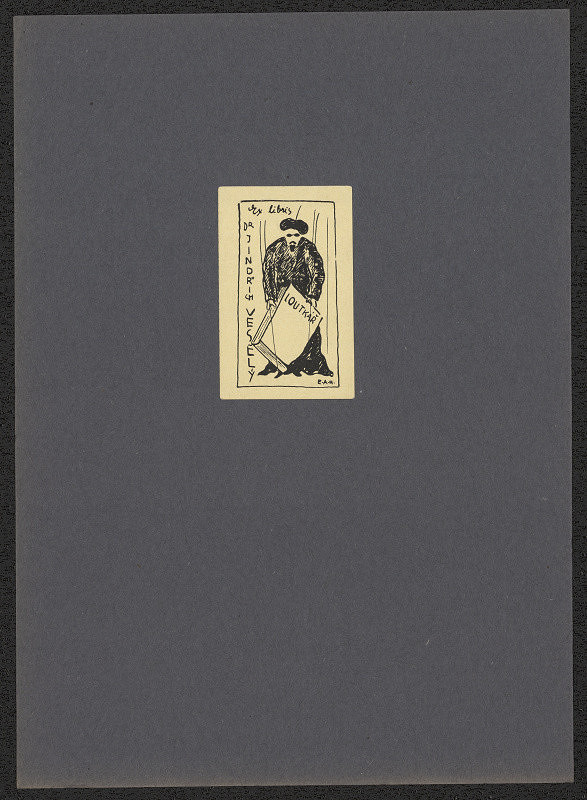 Emmerich Alois Hruška – Ex libris Dr. Jindřich Veselý 