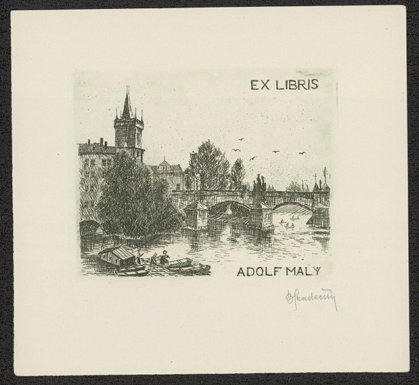 Bohumil Hradečný – Ex libris Adolf Malý 