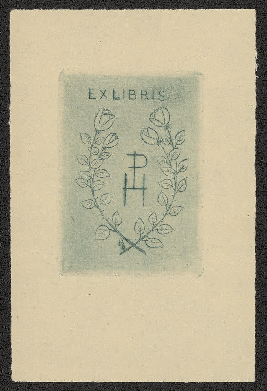 Bohumil Hradečný – Ex libris PH (Paul Heinicke) 