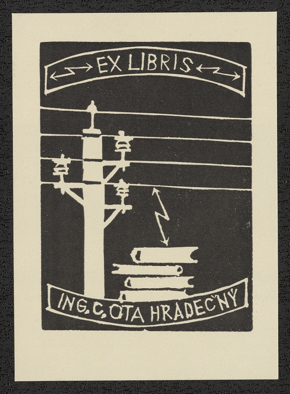 Bohumil Hradečný – Ex libris Ing. C. Ota Hradečný 