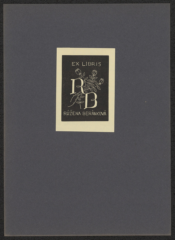 Bohumil Hradečný – Ex libris Růžena Beránková 