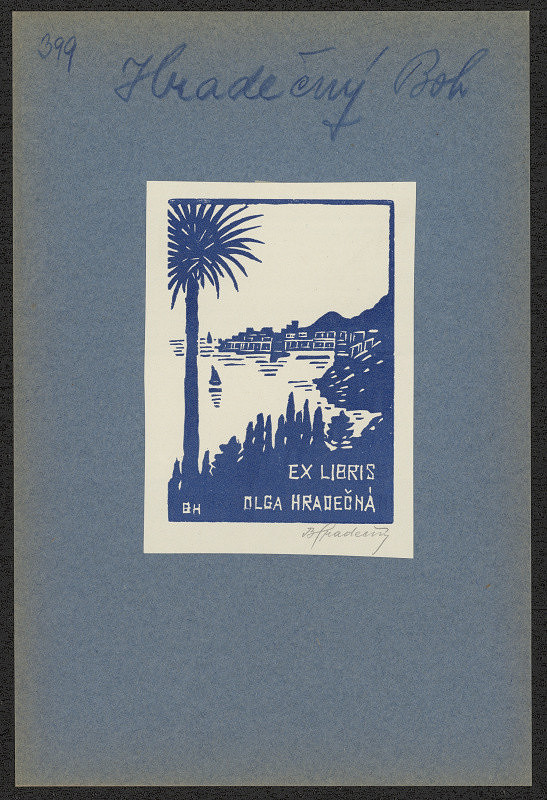 Bohumil Hradečný – Ex libris Olga Hradečná 
