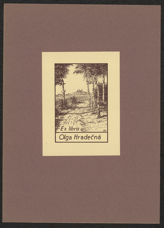 Bohumil Hradečný – Ex libris Olga Hradečná 