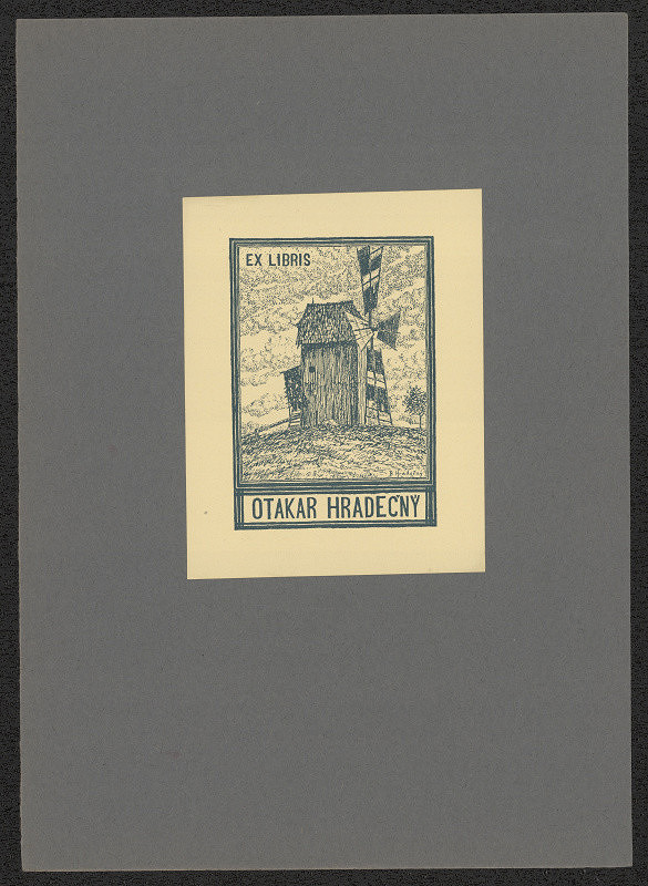 Bohumil Hradečný – Ex libris Otakar Hradečný 