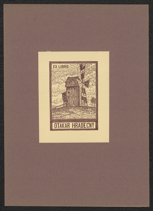 Bohumil Hradečný – Ex libris Otakar Hradečný 