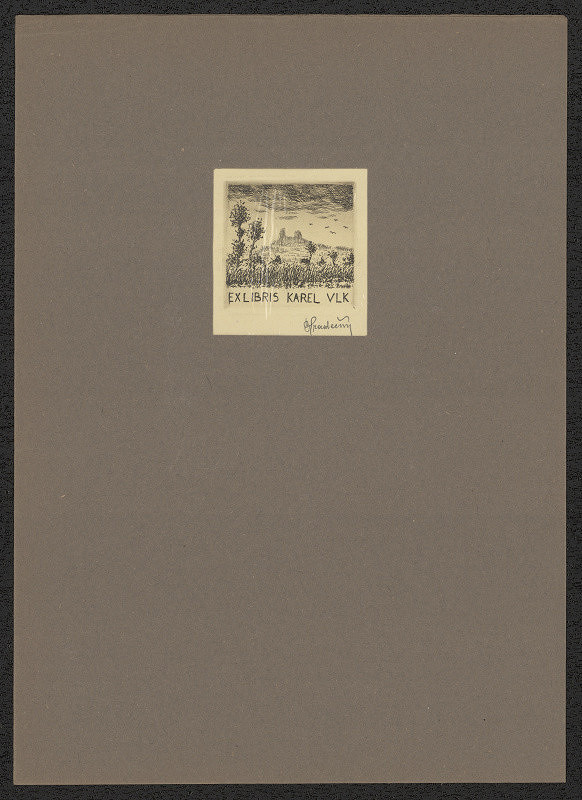 Bohumil Hradečný – Ex libris Karel Vlk 
