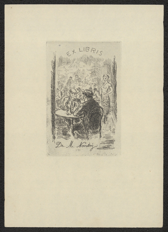 Vladislav Hřímalý – Ex libris Dr. M. Novotný 