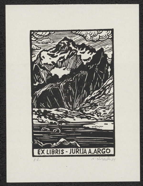 Viktor Chrenko – Ex libris Jurija A. Argo 