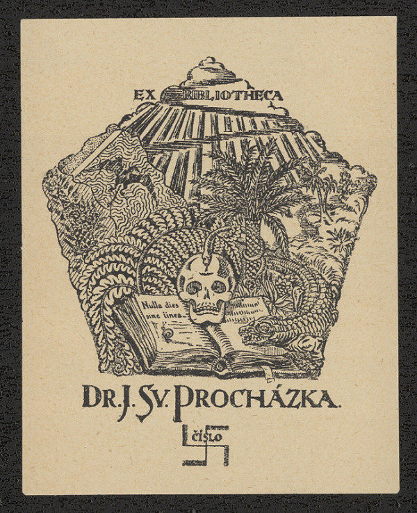 Josef Chlebeček – Ex libris Dr. J. Sv. Procházka 