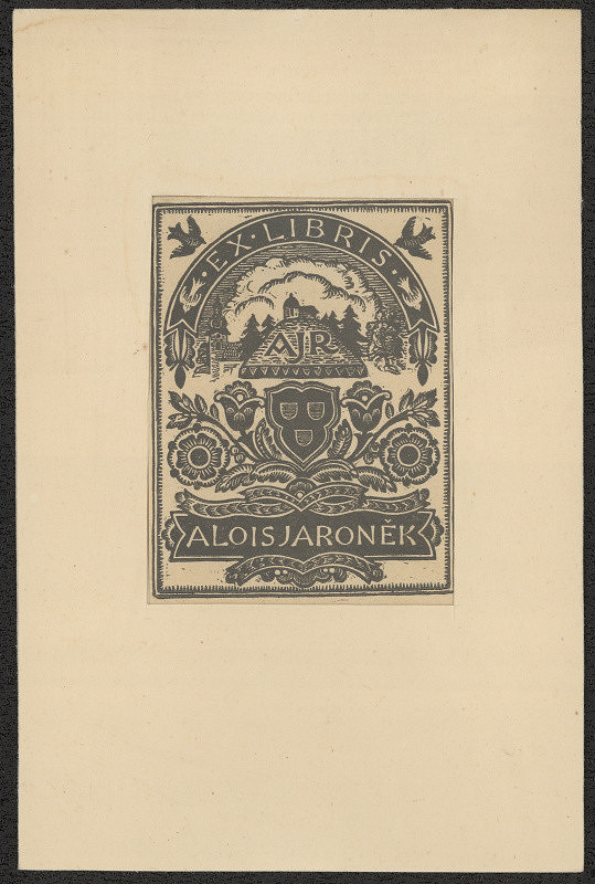 Bohumír Jaroněk – Ex libris Alois Jaroněk AJR 