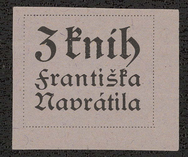 Alois Chvála – Ex libris Z knih Františka Navrátila 