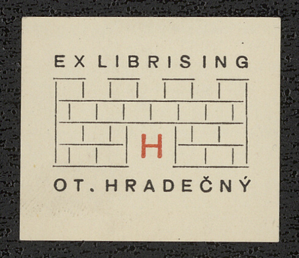 Alois Chvála – Ex libris Ot. Hradečný 