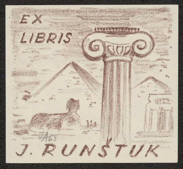 Přemysl Janíček – Ex Libris J. Runštuk 