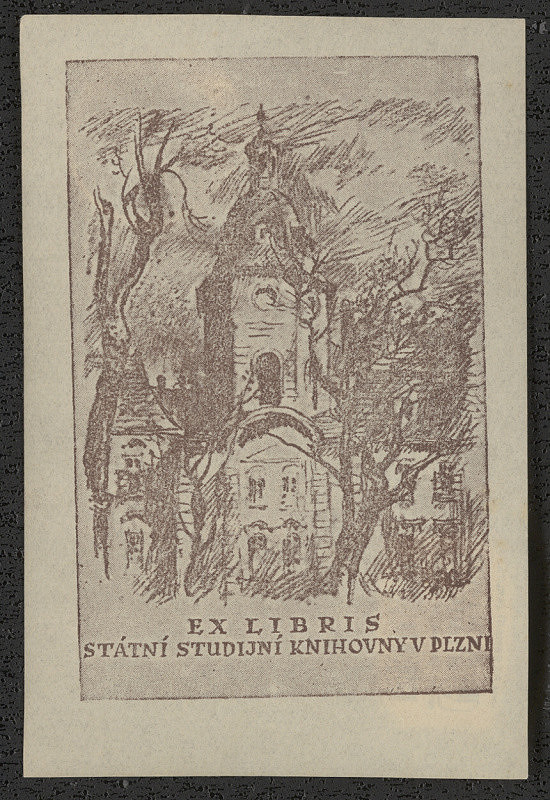 Svatopluk Janke – Ex Libris Státní studijní knihovny v Plzni 