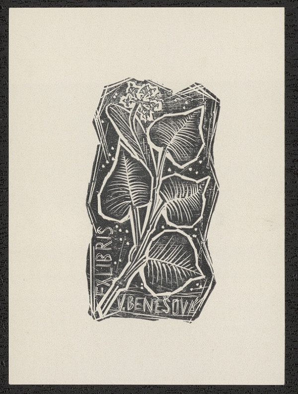 Josef Beneš – Exlibris V.Benešová 