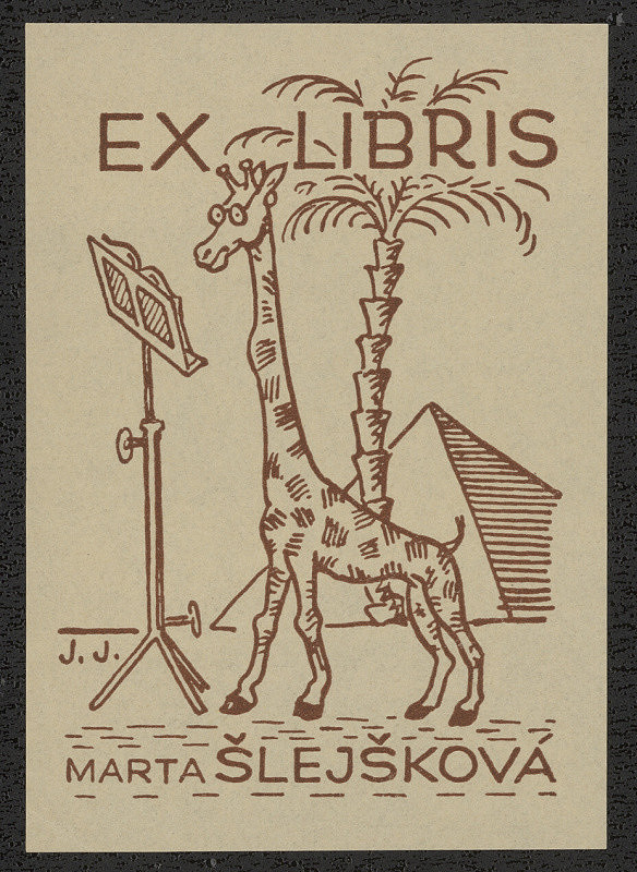 Jan Jůzl – Ex Libris Marta Šlejšková 