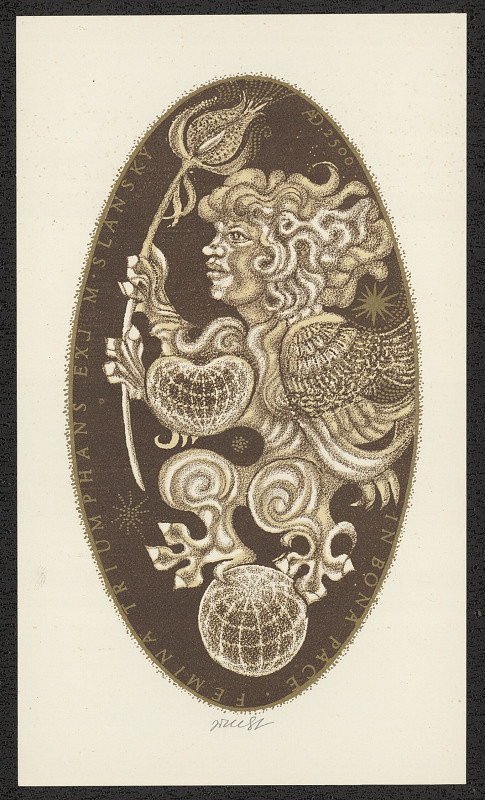 Josef Jícha – Ex libris M. Slanský 