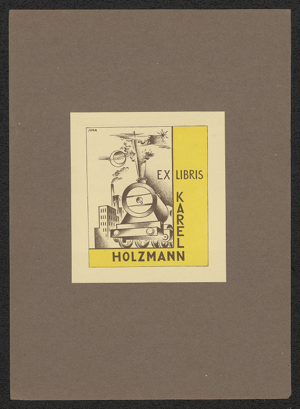 Zdeněk Juna – Ex libris Karel Holzmann 