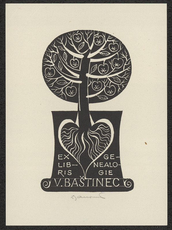 Dušan Janoušek – Ex Libris V. Baštinec 