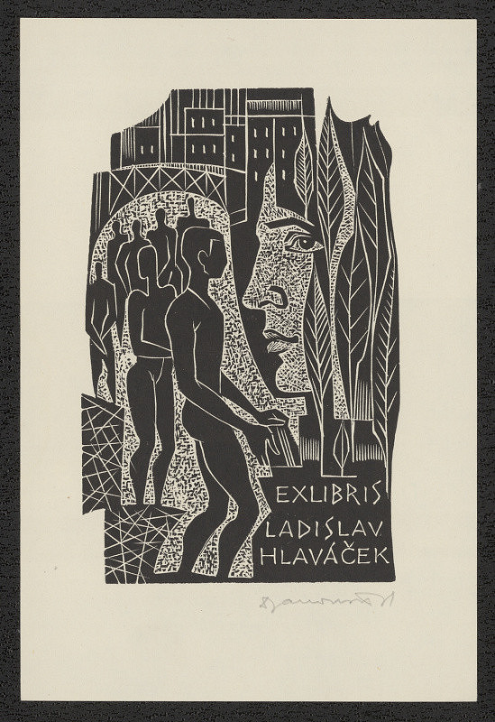 Dušan Janoušek – Ex Libris Ladislav Hlaváček 